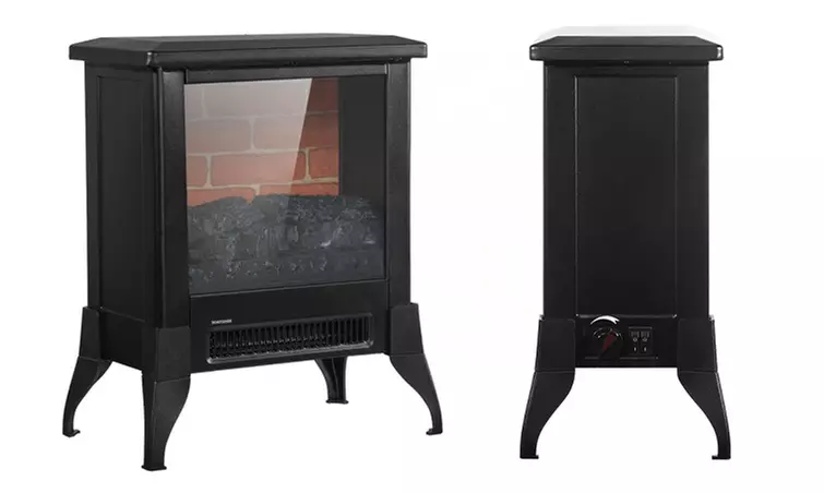 14 inch 1400w Freestanding Fireplace Fake Wood