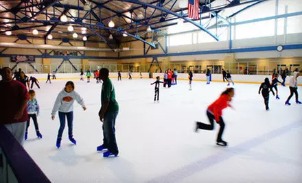 Ice-Skating with Skate Rentals for Two or Four at The Salvation Army Kroc Center Ice (Up to Half Off) - Primary Image