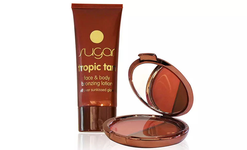 Sugar Cosmetics Bronzed and Beautiful Set with Tan Lotion and Blush-Bronzer - Primary Image