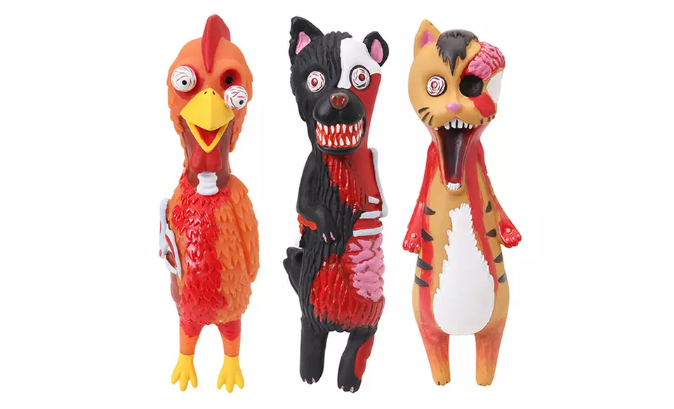 Dogit Zombie Shaped Vinyl Dog Toys - Primary Image