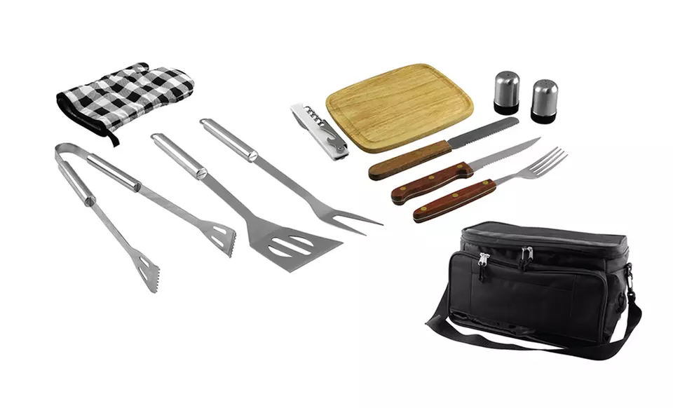 12-Piece BBQ Set with Built-In Cooler Bag - Second Medium