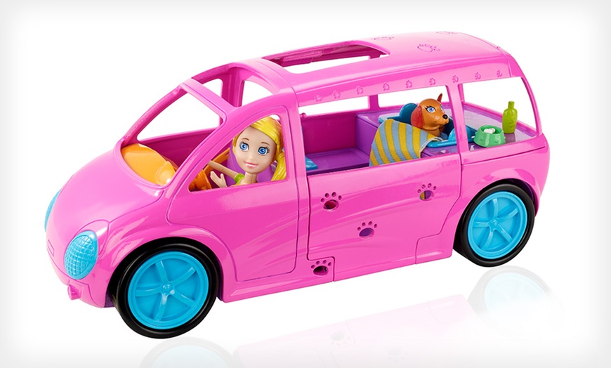 polly pocket car set