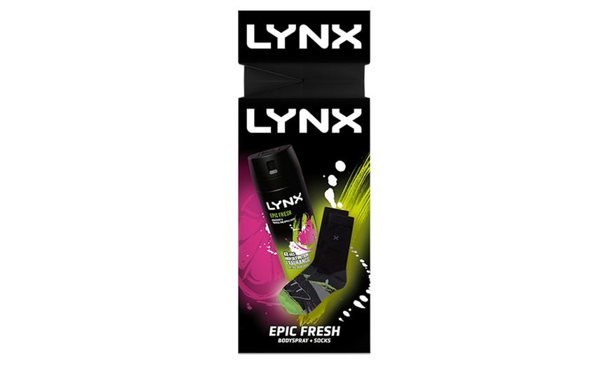 Image 2: Up to Four Lynx Epic Fresh Body Spray and Socks Gift Sets