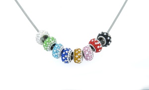 10.00 CTTW Crystal Bead Necklace with Swarovski Elements 