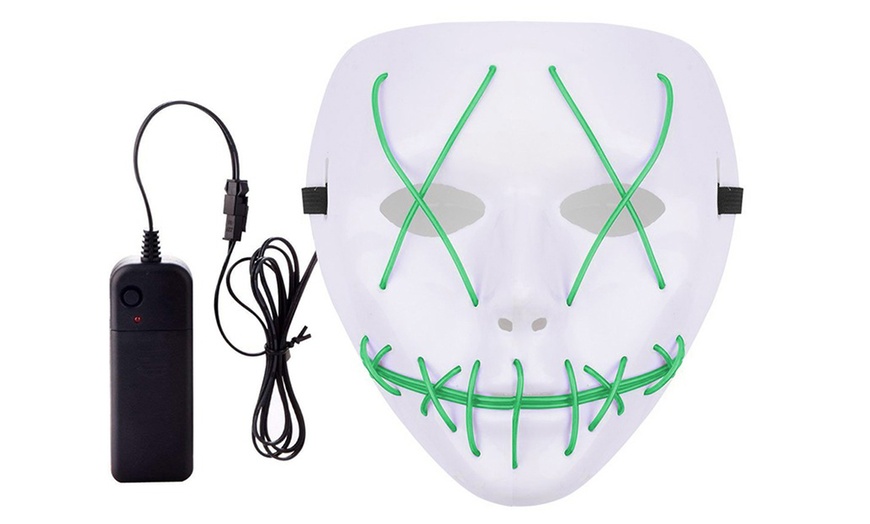 Image 14: Halloween LED Purge Mask Light Up Funny Masks