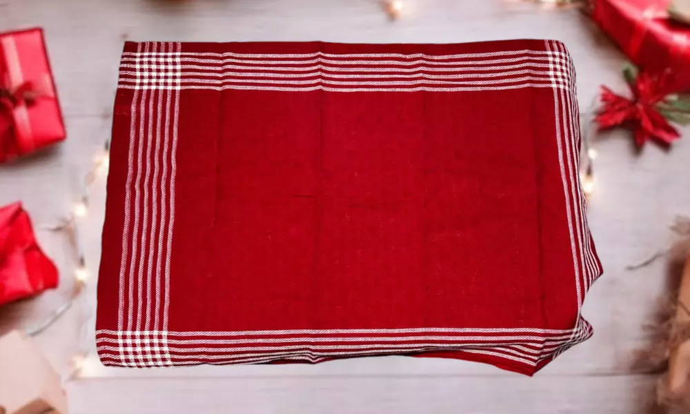 3er-Pack weihnachtliche Geschirrtücher in Rot - Second Medium