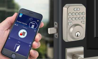 image for MiLocks Pentagon Smart Lock & Keypad (Apple / Android Compatible)