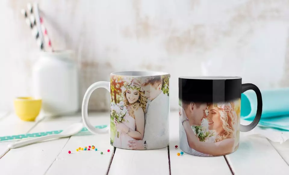 One, Two, or Three Personalized Photo Mugs or Magic Photo Mugs (Up to 86% Off) - Primary Image