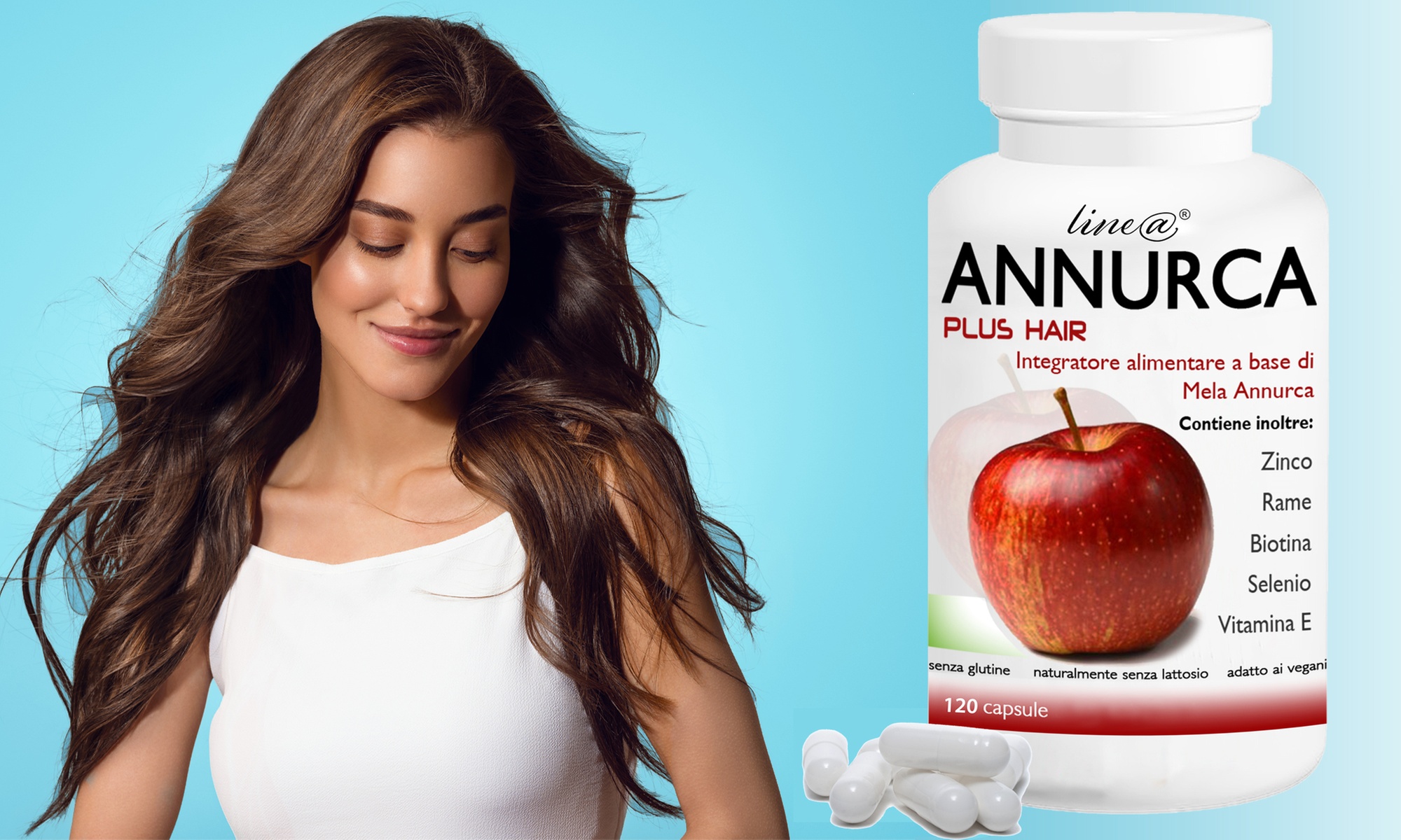 Fino a 360 capsule di Annurca Hair Plus Line@