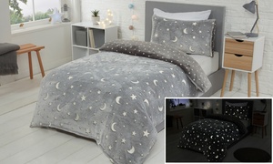 Glow in The Dark Fleece Duvet Set