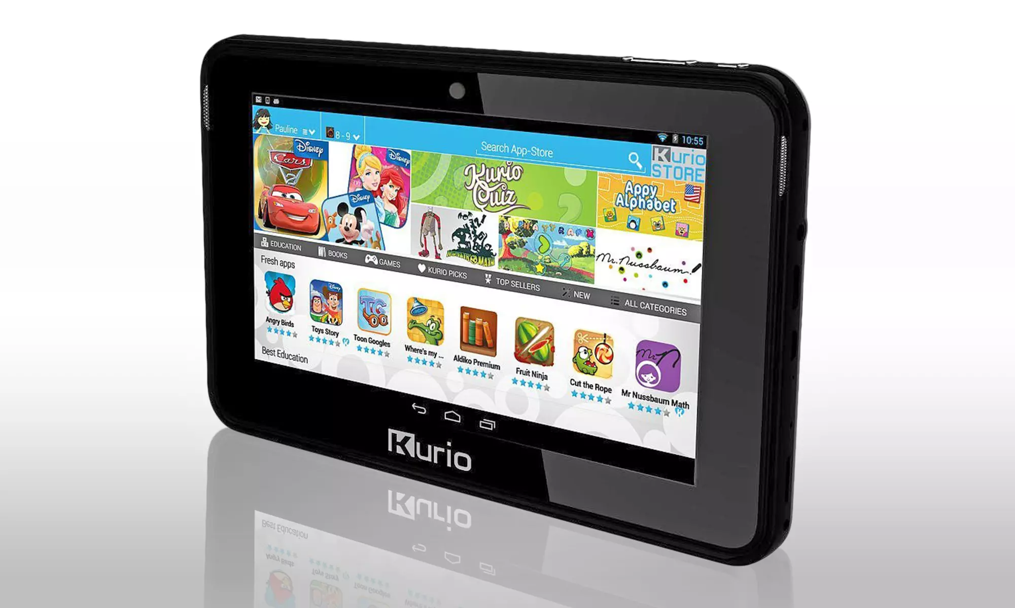 Kurio 7S 8GB 7" Kids' Tablet with Case and Screen Protector (Refurbished) - Primary Image