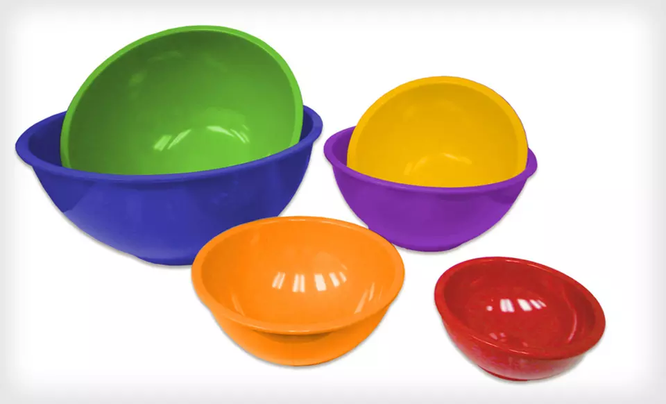 $19 for a Gourmet Home Products Mixing Bowl Set ($39.99 List Price). Four Colors Available. Free Shipping and Returns. - Second Medium
