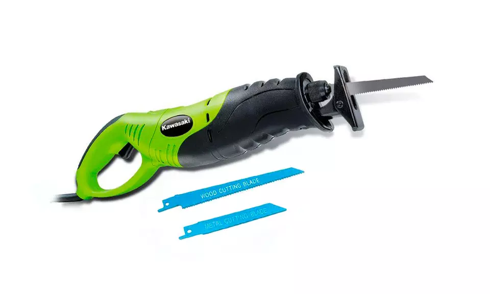 Kawasaki Reciprocating Saw with Wood- and Metal-Cutting Blades - Primary Image