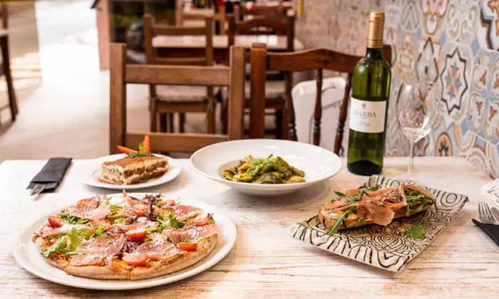 Menú italiano con lambrusco en Ristorante Pizzería La Paz Desde 1976