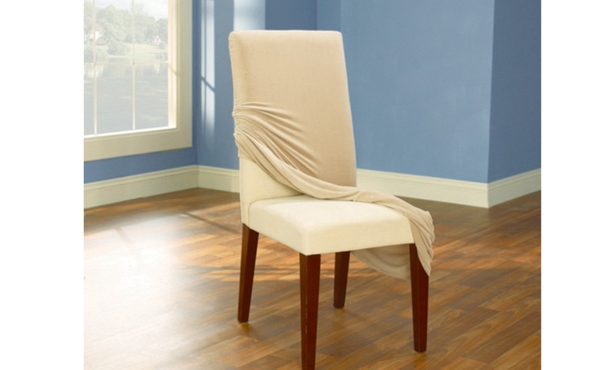 Image 2: Sure Fit Dining Chair Covers