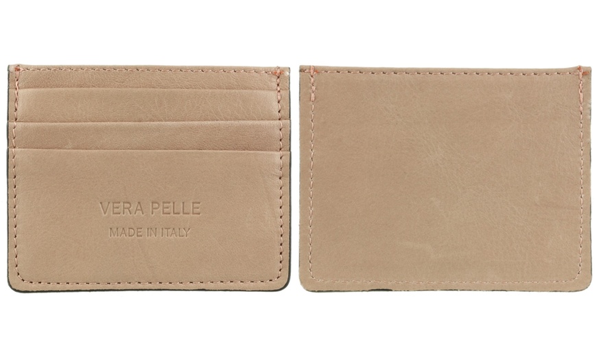 Image 16: Men's Genuine Leather Card Holder