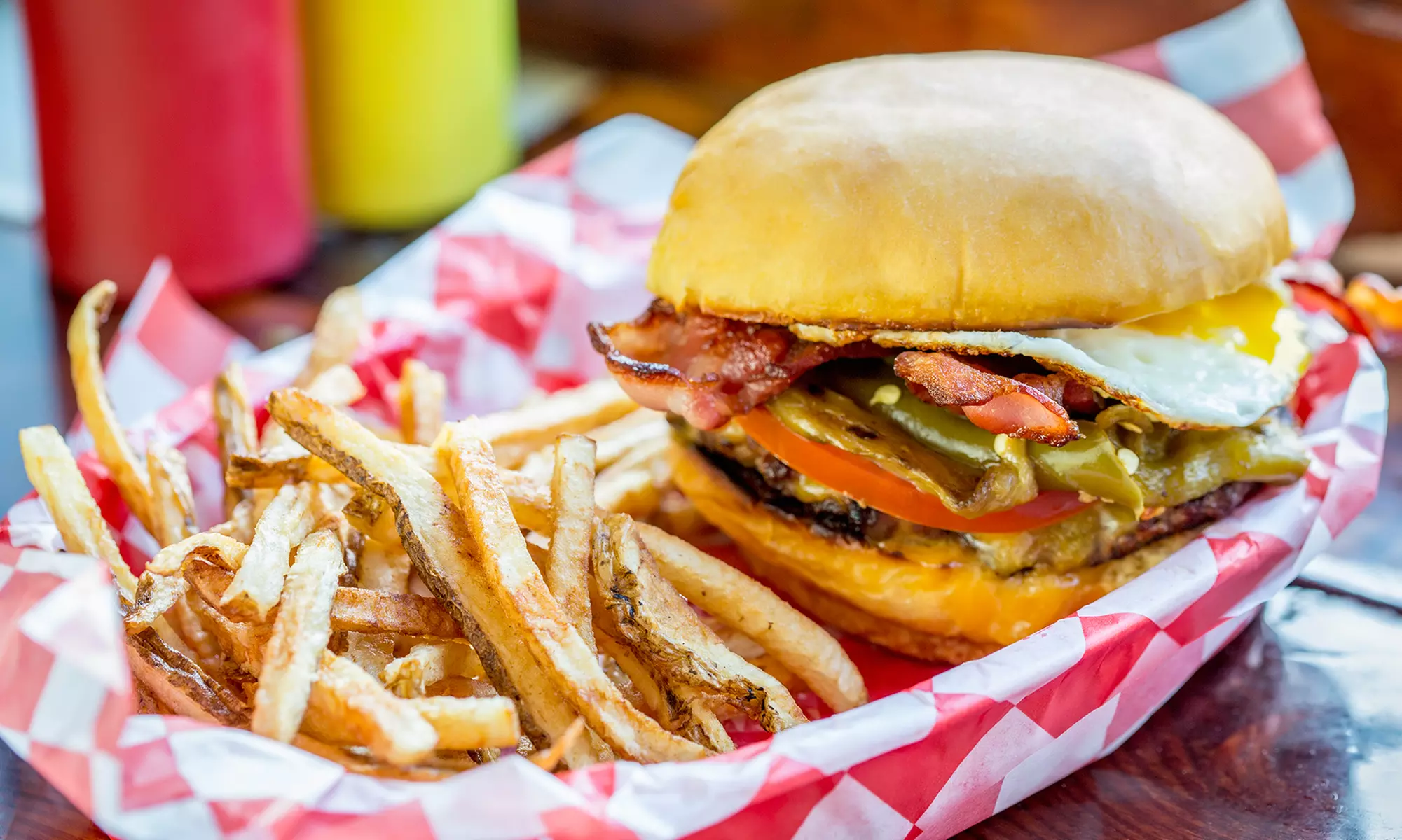 Gourmet Burgers, Fries, and Drinks at 400 Degrees Gourmet Burgers & Fries (50% Off). Two Options Available. - Primary Image