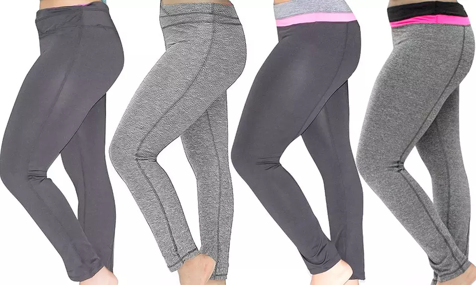 Women's Plus Size Moisture Wicking Yoga Pants - Primary Image