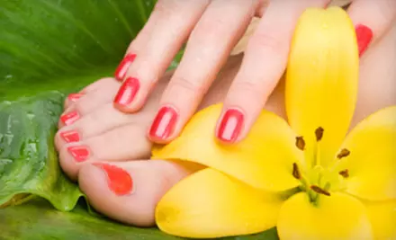 One or Two Deluxe Mani-Pedis with Paraffin Treatments at Seymour Nail & Spa (Up to 58% Off) - Primary Image
