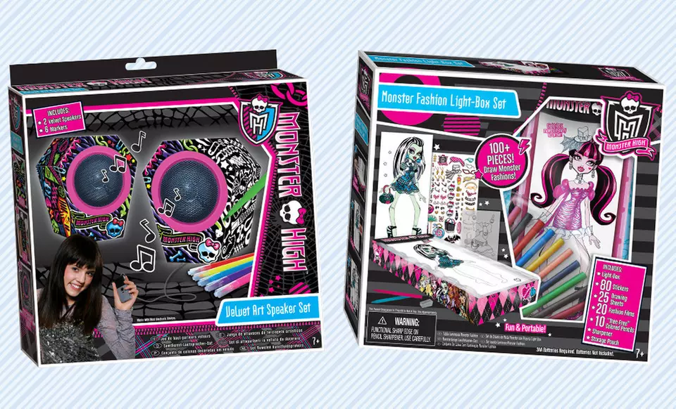Monster High Fashion or Velvet Art Speaker Set (Up to 40% Off) - Primary Image