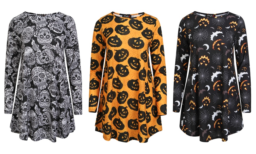 Image 1: Halloween Swing Dresses 