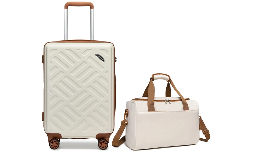 Image 6: KONO 20 Inch Cabin Suitcase and Holdall Bag