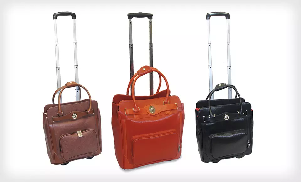 $79 for an Adrienne Vittadini Rolling Laptop Bag ($360 List Price). 3 Colors Available. Free Shipping and Free Returns. - Primary Image