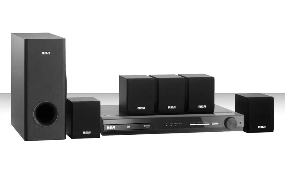 RCA 5-Speaker and DVD Home-Theater System (RTD3136) (Refurbished). - Primary Image
