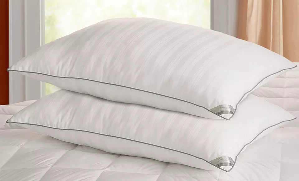 2-Pack of Kathy Ireland Cotton Stripe Down Alternative Pillow - Primary Image