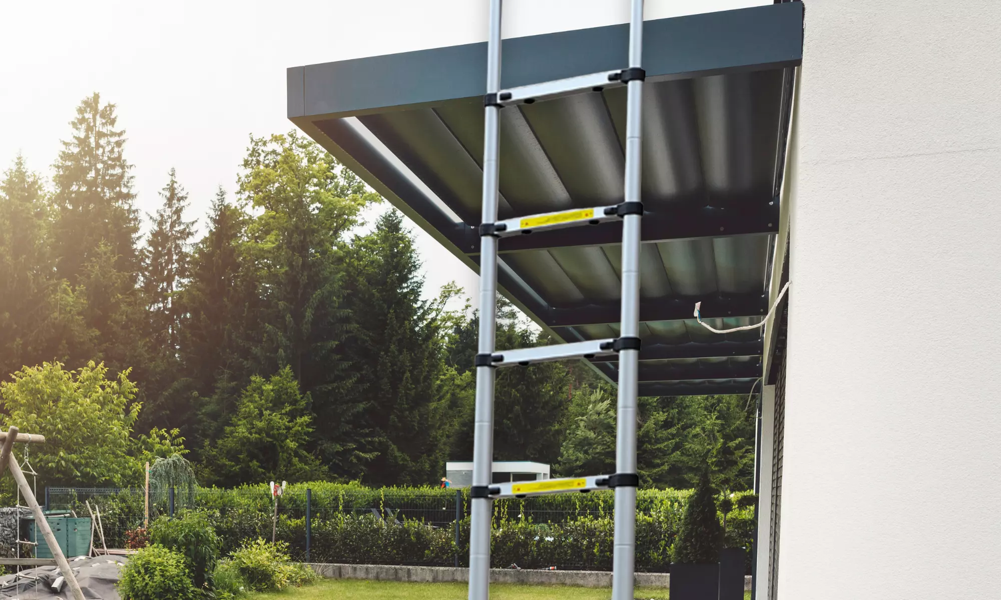 Échelle télescopique en aluminium rétractable de Herzberg