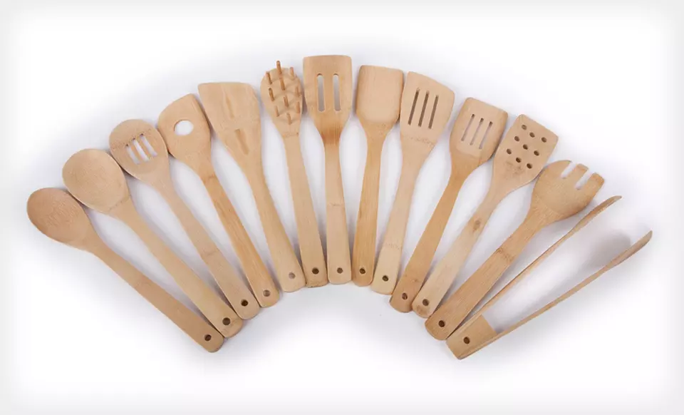 $19 for an Eco-Friendly Core Bamboo 14-Piece Utensil Set ($40 List Price). Free Shipping and Free Returns. - Second Medium