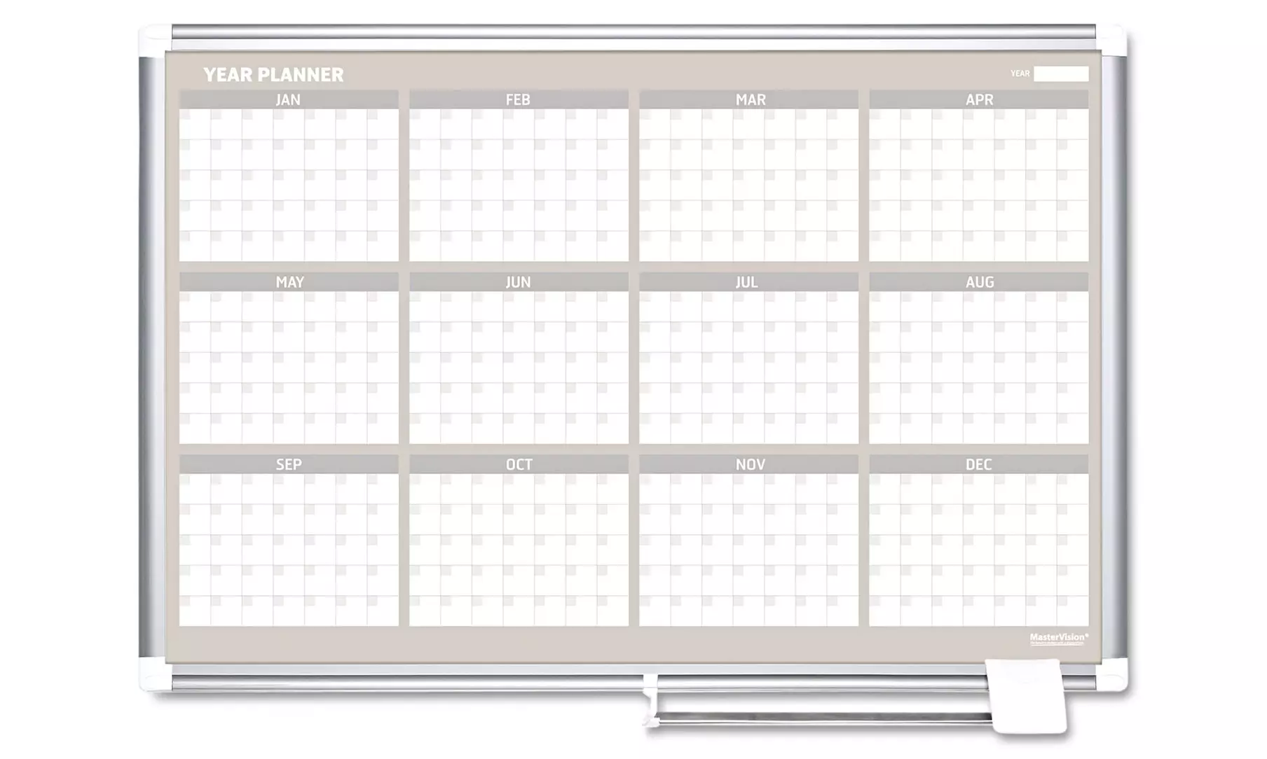 MasterVision 12-Month Dry-Erase Hanging Wall Planner - Primary Image