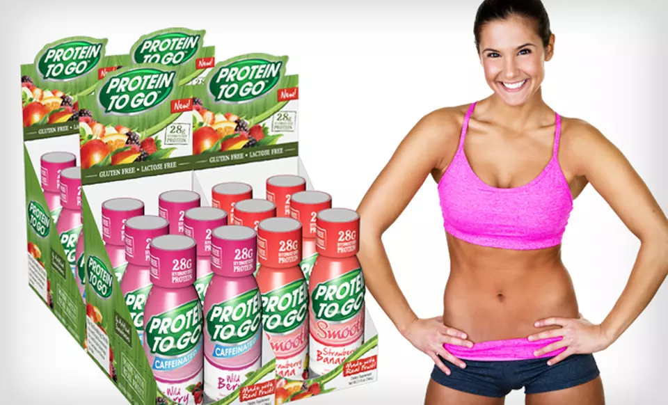 $35.99 for 24 Protein To Go Smoothie Shots ($ 72 List Price). Two Flavors Available. Free Shipping. - Primary Image