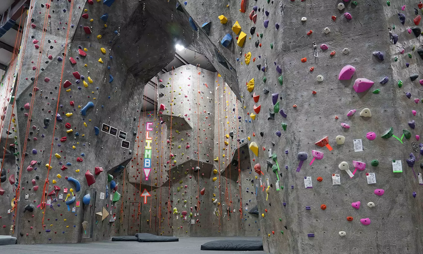 One-Hour: Indoor Climbing for Friends & Families for Up To 2/5 People (Up to 34% Off) at The Rock Club
