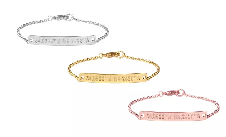 $69 for a Personalized Nile Bracelet from Coordinates Collection ($166 Value)   - Primary Image
