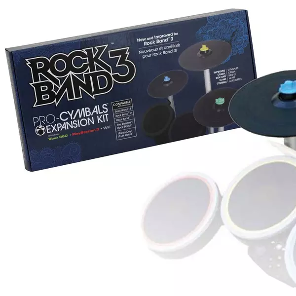 Rock Band 3 PRO-Cymbals Expansion Kit Xbox 360 PS3 Wii With Original Box Clean! 2024