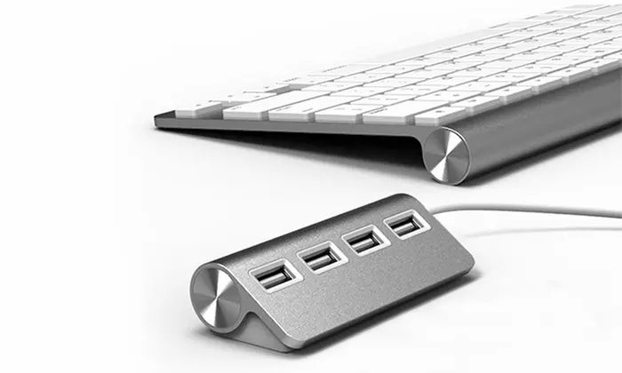 1, 2 oder 3 Premium 4-Port Aluminium USB 2.0 Hubs mit abgeschirmtem Kabel - Second Medium