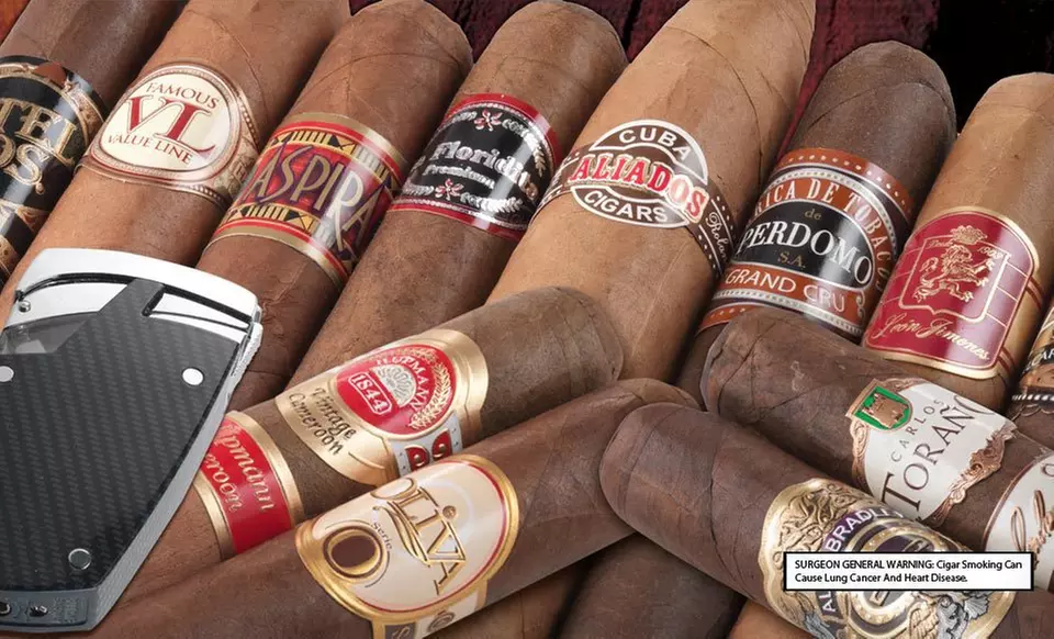 4-, 12-, or 14-Cigar Sampler from Famous Smoke Shop (Up to 64% Off). Free Shipping and Free Returns. - Primary Image