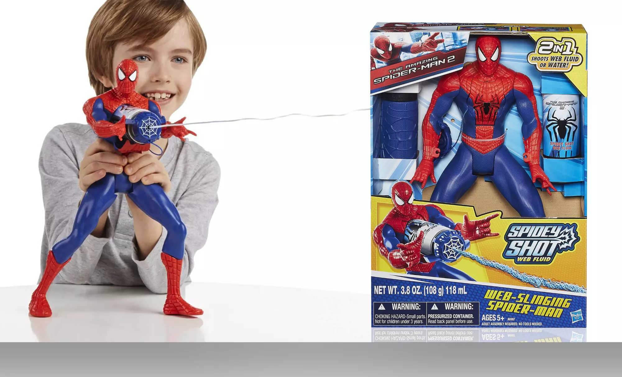 Hasbro The Amazing Spider-Man 2 Web-Slinging Spider-Man Figure - Primary Image