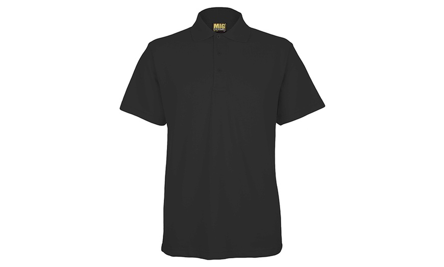 Image 2: Men's Pique Polo Top Up to 4XL