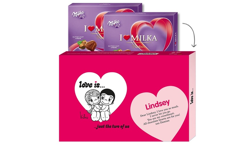 Image 1: Personalised Milka Chocolate Box