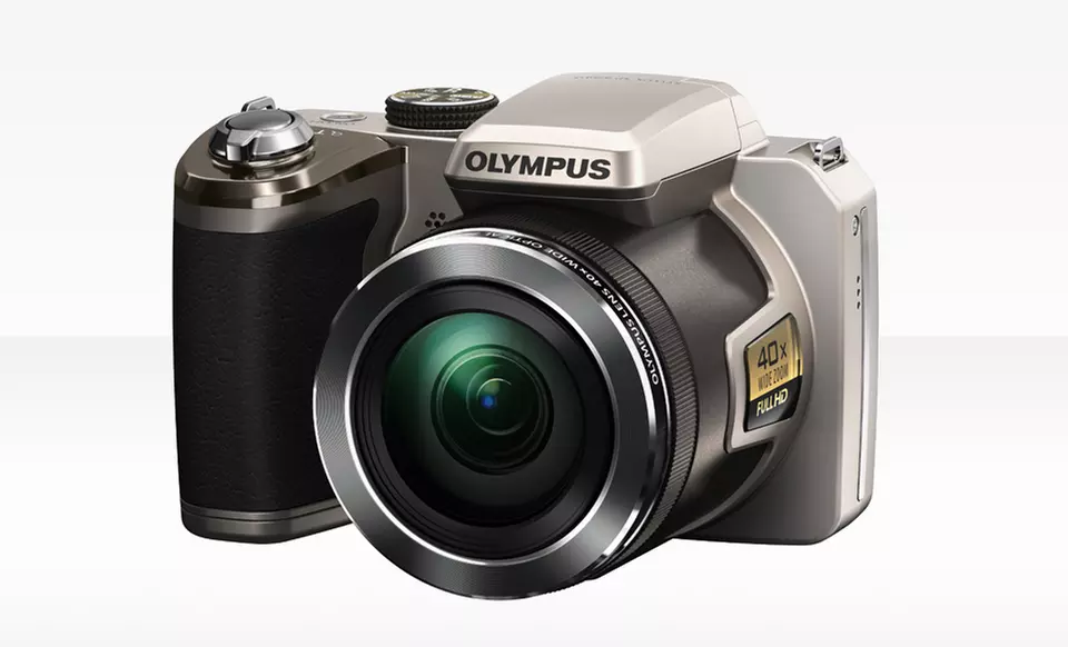 Olympus 14-Megapixel 40x Optical-Zoom Digital Camera in Black or Silver (SP-820) - Second Medium