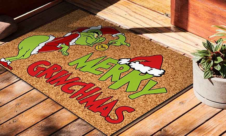 Image 2: The Grinch Inspired Christmas Doormats