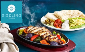 Two Skillets and Two Small Plates for Two at Sizzling Pub & Grill 