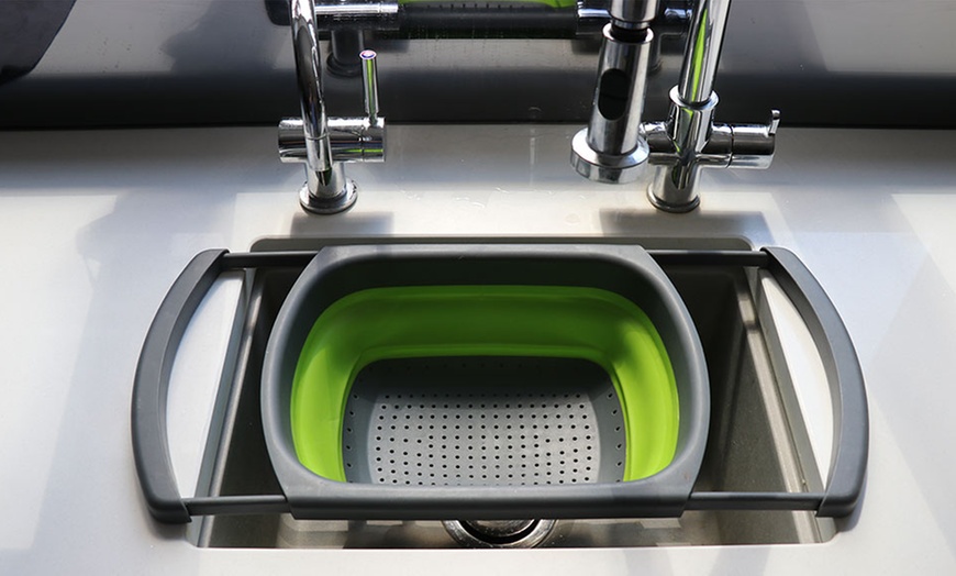 Image 6: Collapsible Colander with Handles