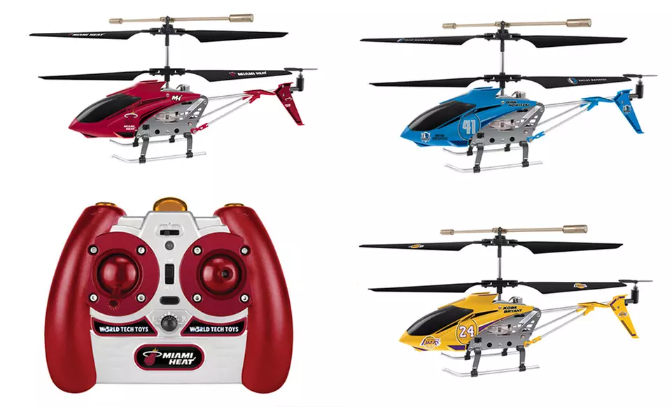 NBA 3.5-Channel Remote-Controlled Helicopter. Multiple Players and Teams Available. Free Returns. - Primary Image