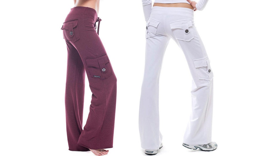 Image 13: Yoga-joggingbroek met cargozakken