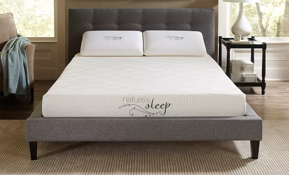 Nature's Sleep 8" Gel Infused Memory-Foam Mattress with Optional Foundation. 15-Year Limited Warranty - Primary Image