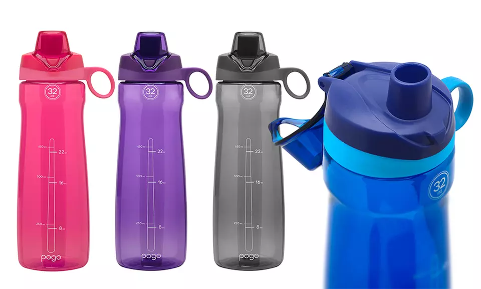 Pogo 32 Oz. BPA-Free Flip-Top Water Bottle (2-Pack) - Primary Image
