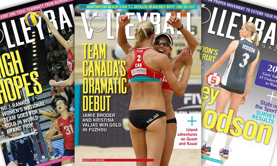 1-Year, 6-Issue Subscription to Volleyball Magazine - Primary Image